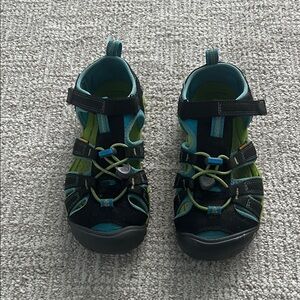 Keen Kids Washable Outdoor Adventure Sandals - Black and Blue
